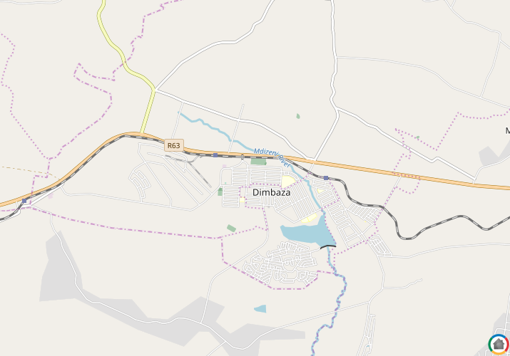 Map location of Dimbaza